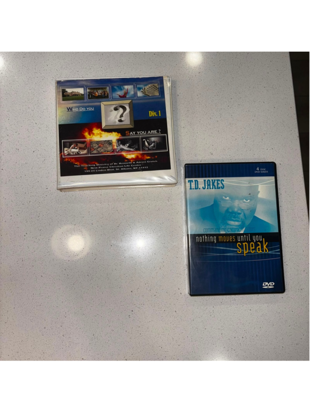 T.D. Jakes Nothing Moves Until You Speak 4 DVD + Who Are You 3 Disc Lot #C25